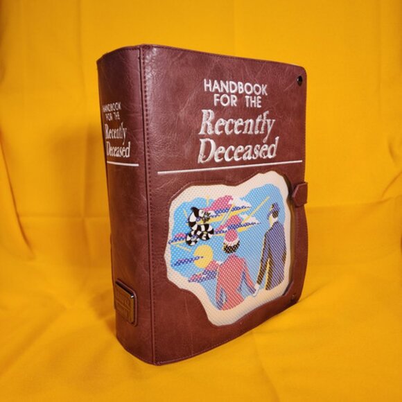 Loungefly Beetlejuice Handbook For The Recently Deceased Pin Trader Backpack NEW